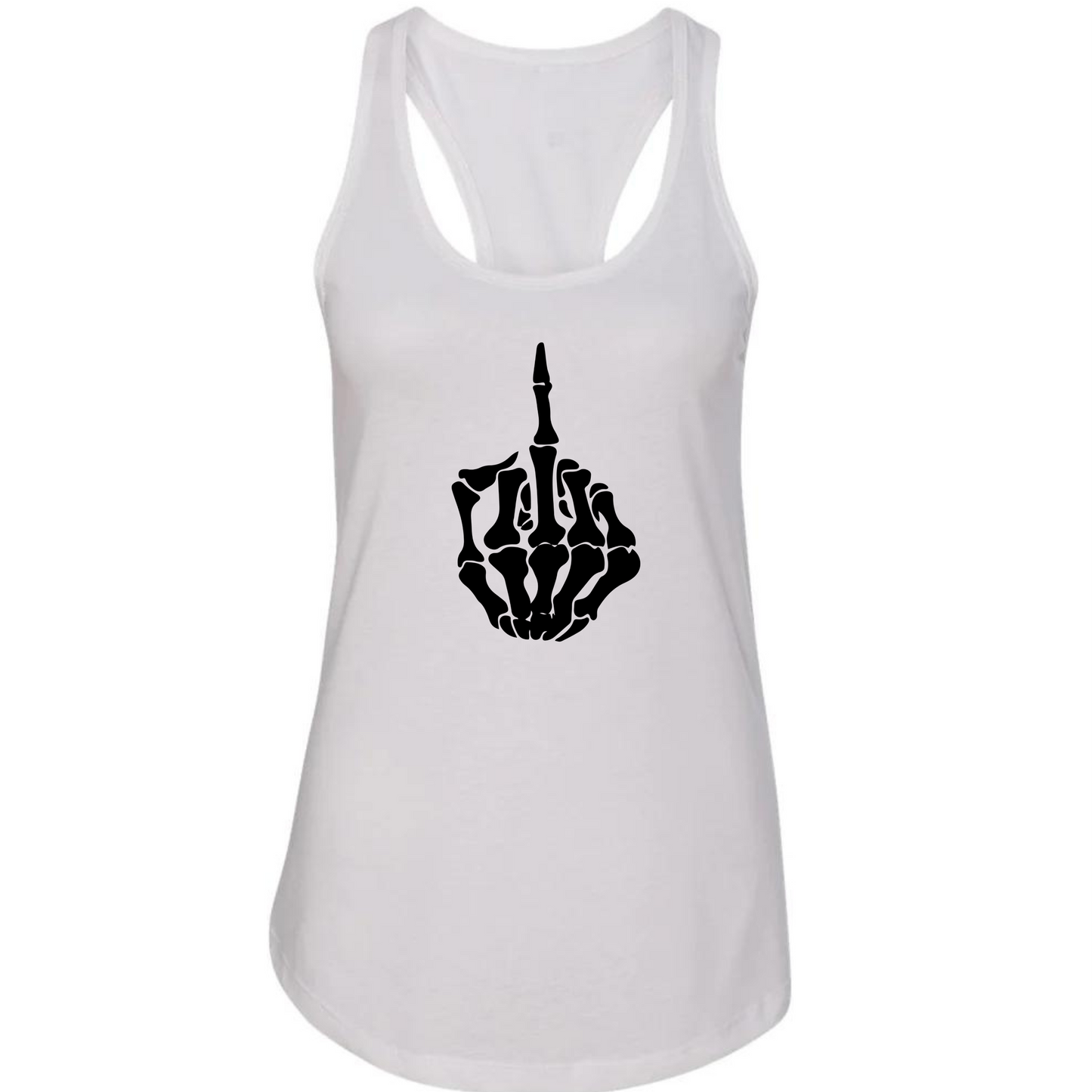 Middle Finger Up Racerback Tank