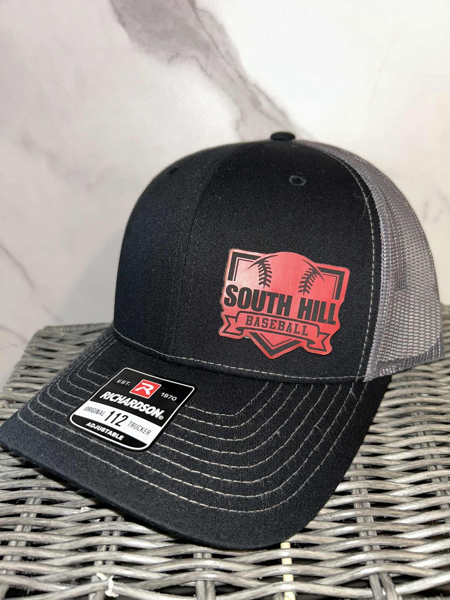 SHLL Diamond Black/Charcoal Adjustable Trucker Hat