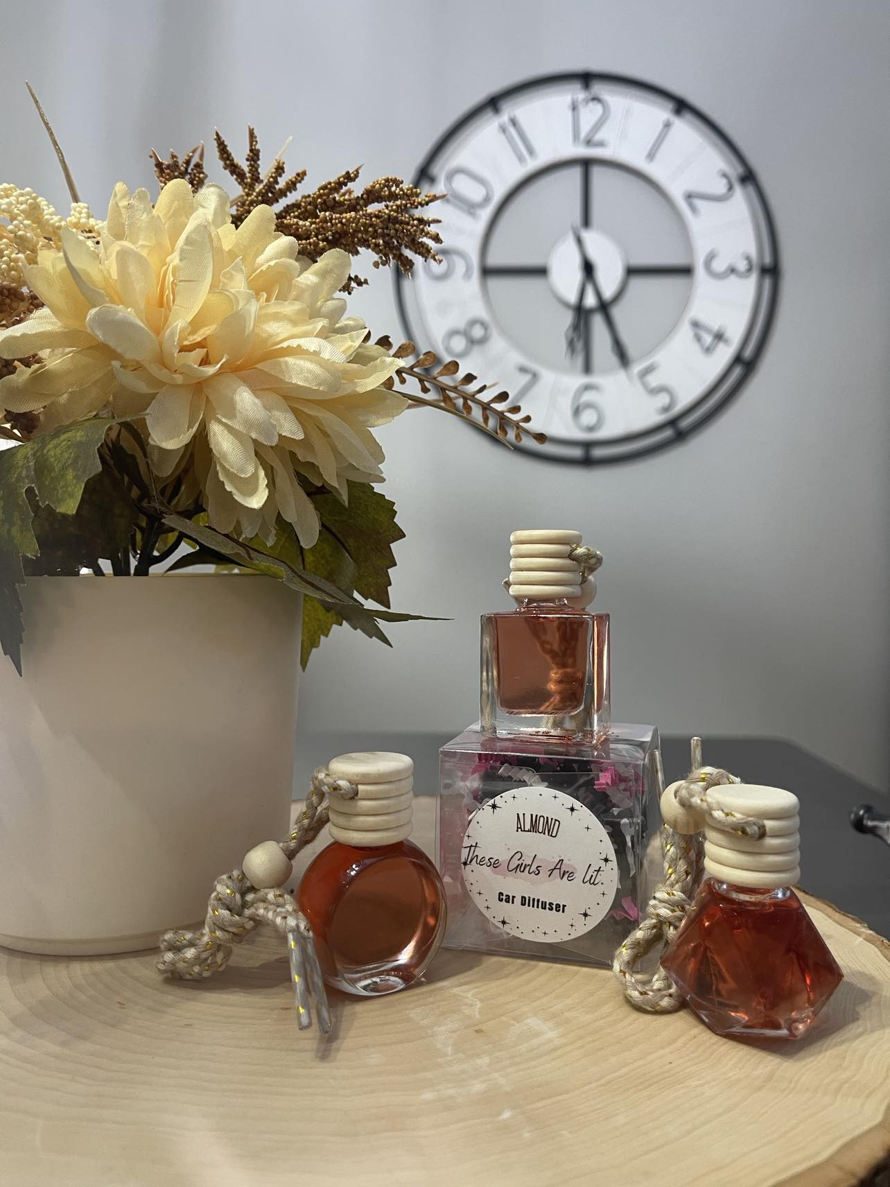 Hanging Car Diffuser Almond