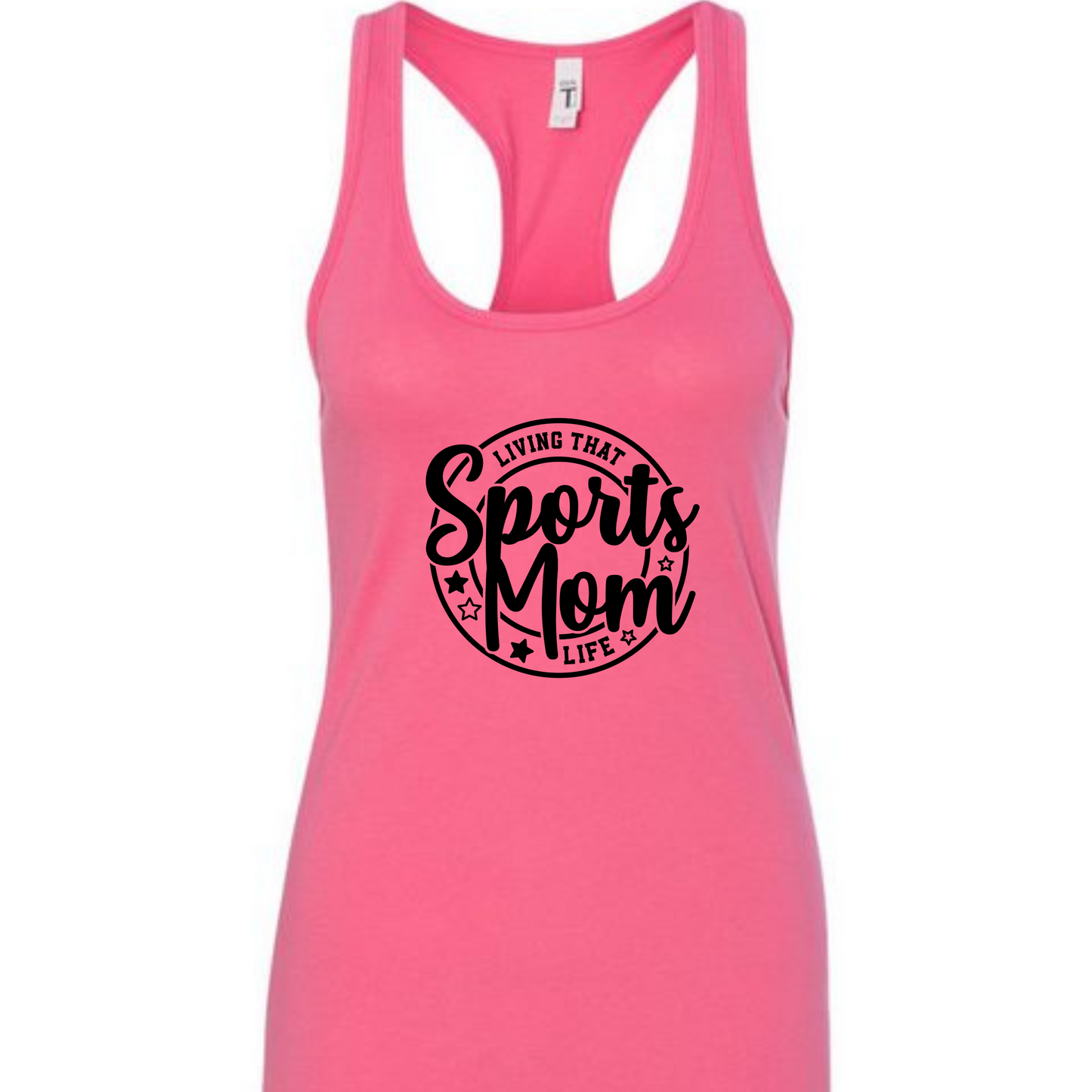 Living That Sports Mom Life Racerback Tank