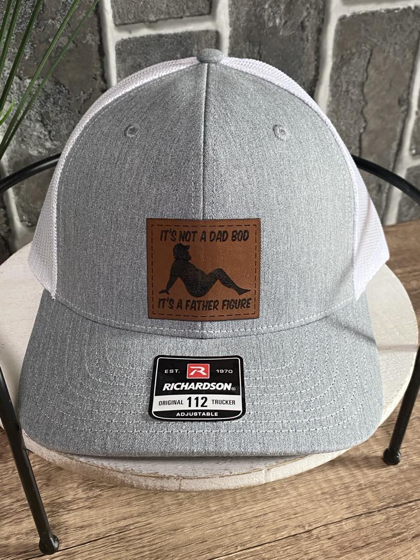 Dad Bod Leather Patch Hat
