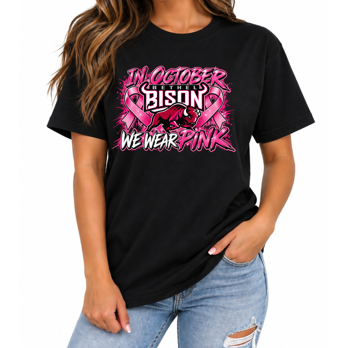 Bethel Bison- In October We Wear Pink
