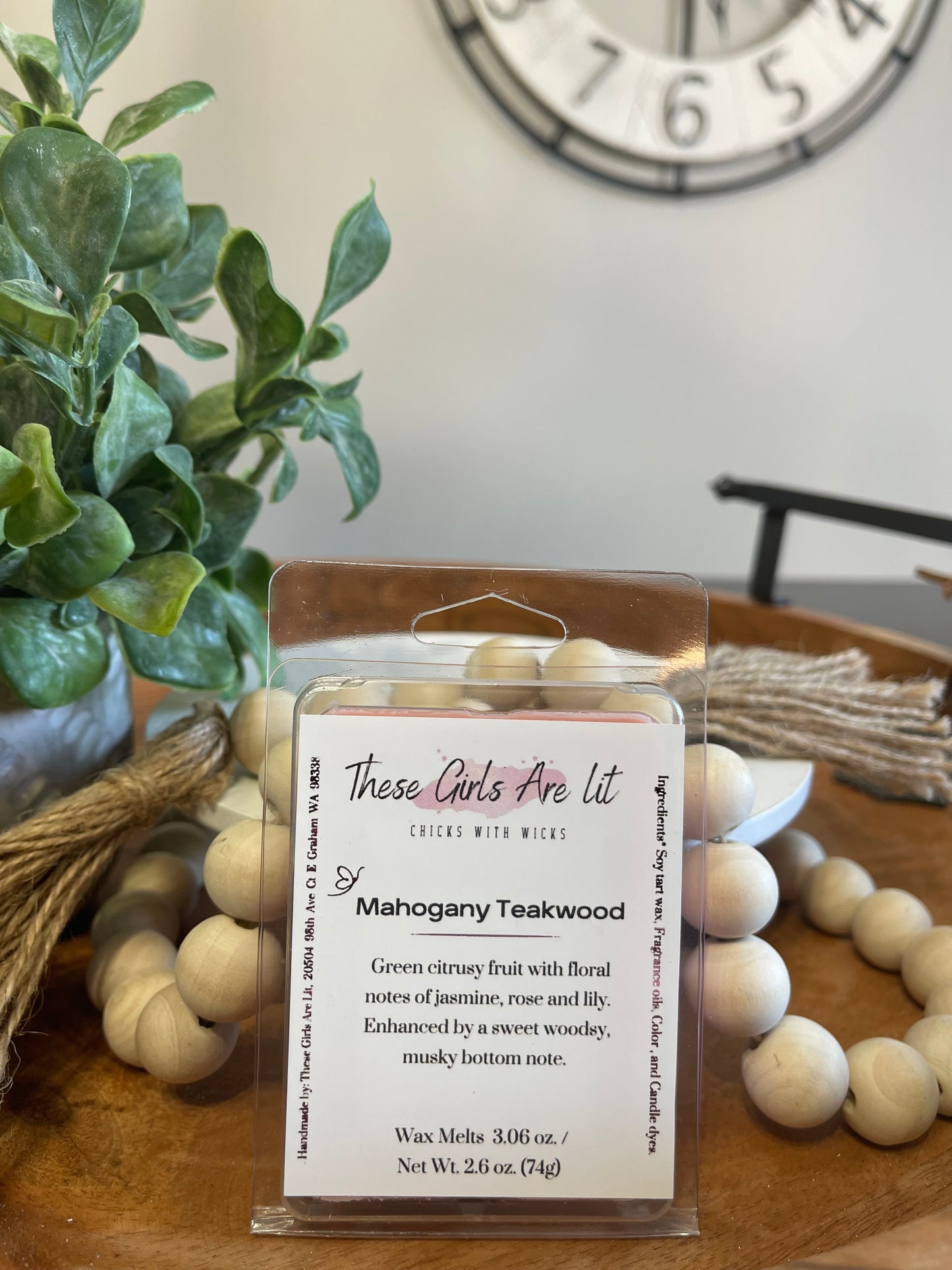 Mahogany & Teakwood Wax Melt