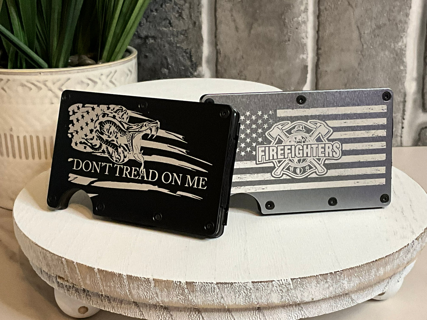 Etched Aluminum Wallet