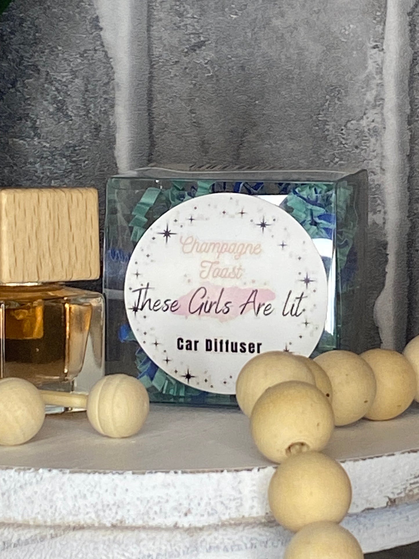 Vent Clip Car Diffuser Champagne Toast