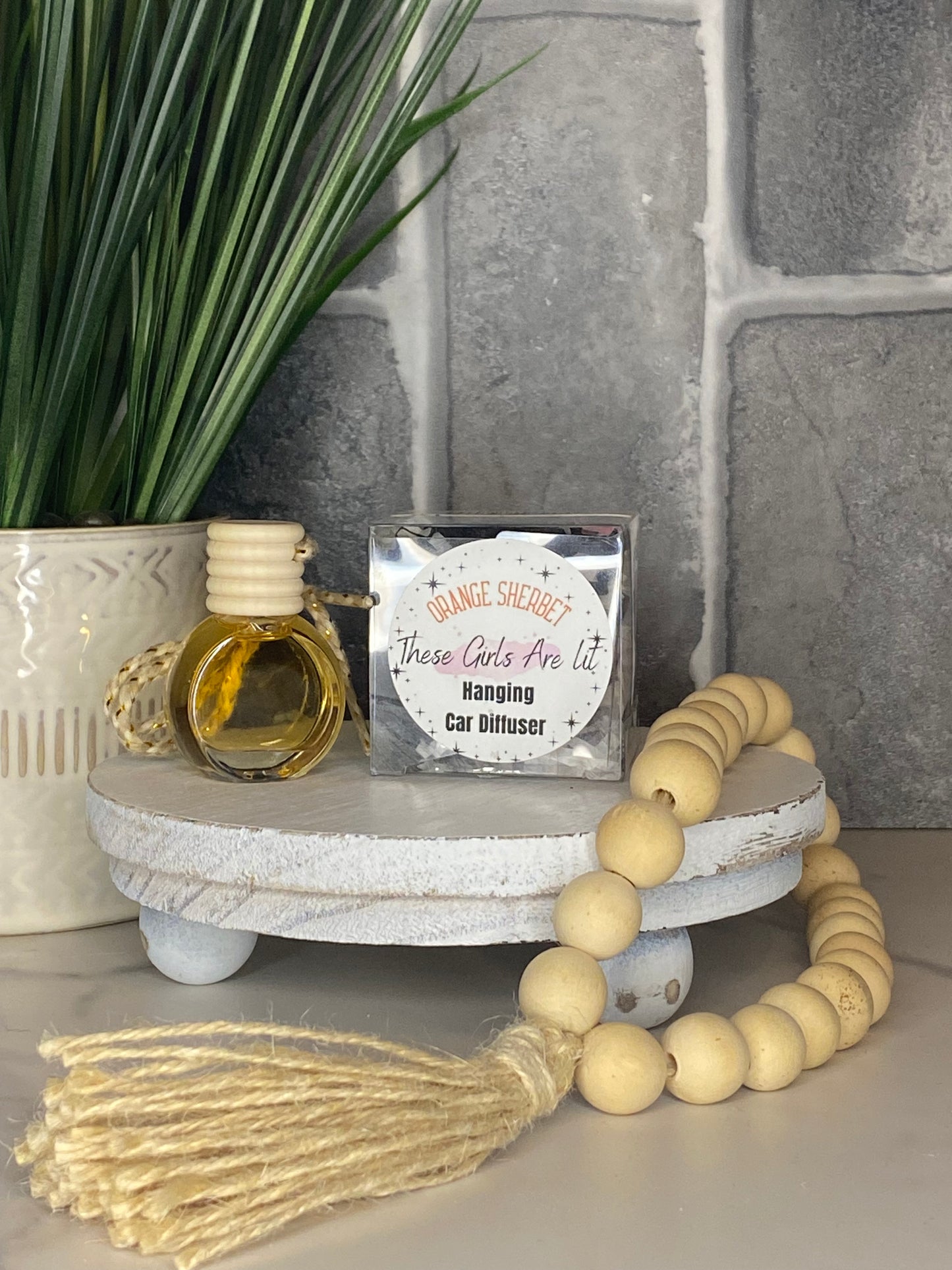 Hanging Car Diffuser Orange Sherbet