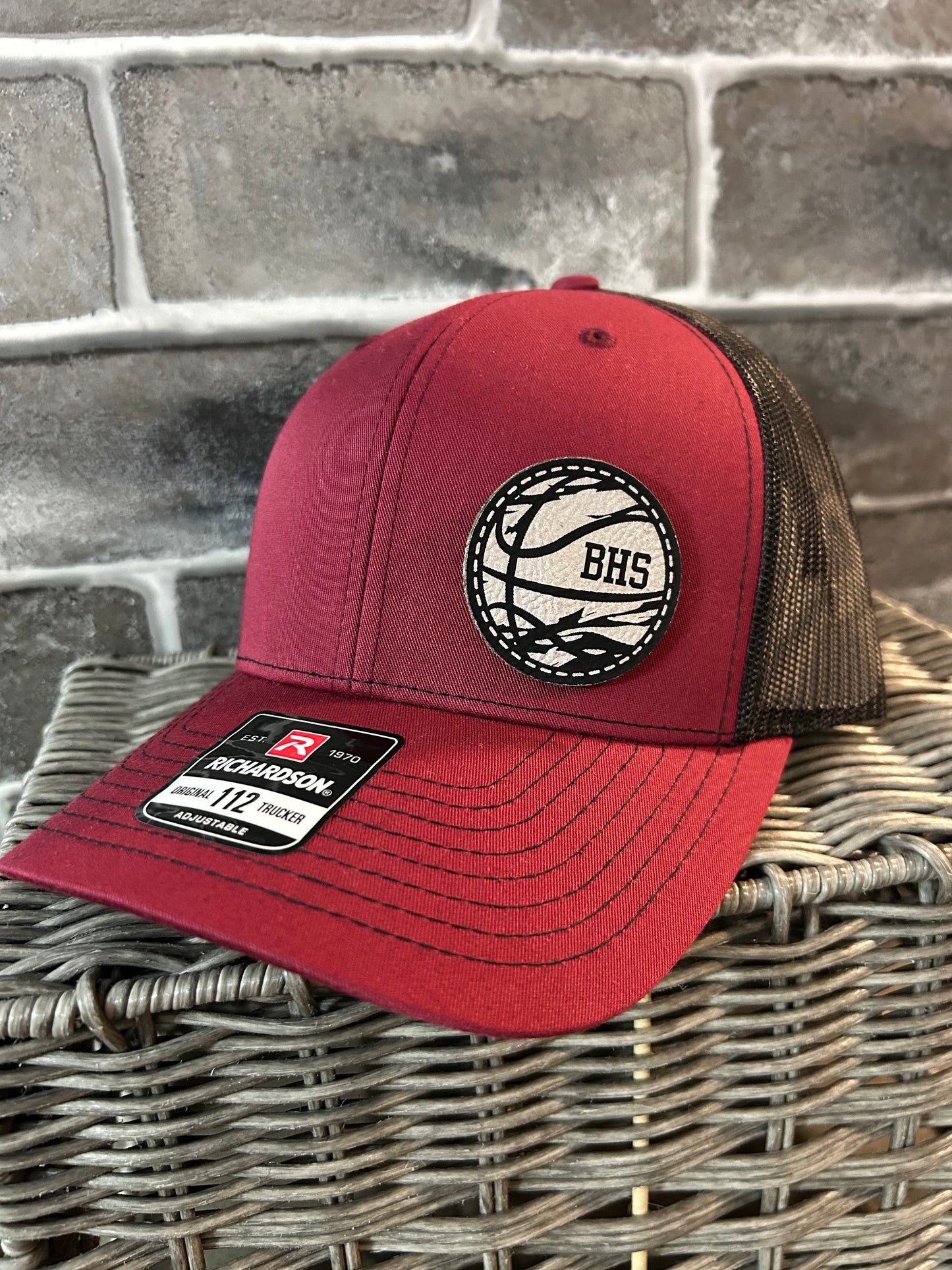 Trucker Hat-BHS Basketball Silver & Black Patch