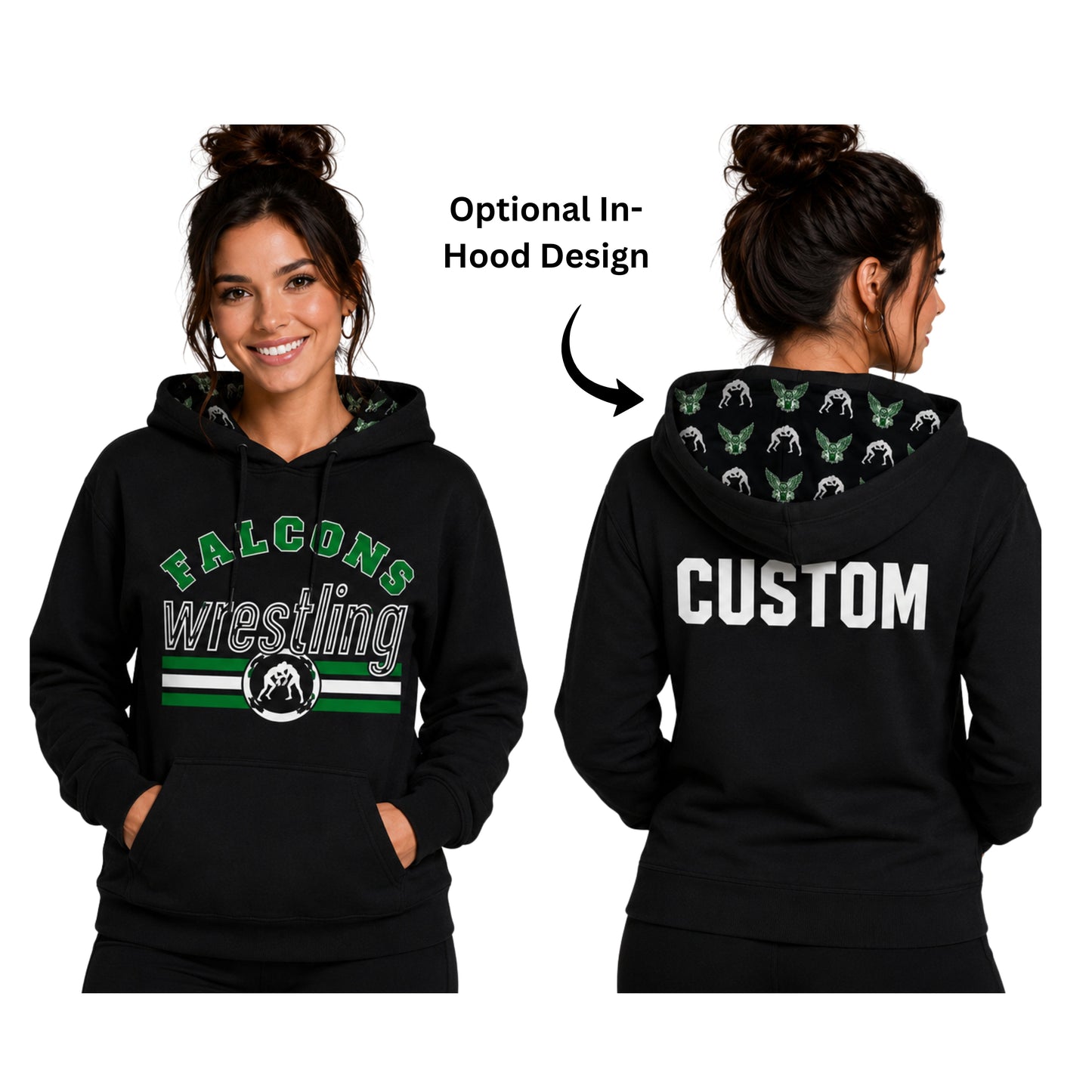 Retro Falcons Wrestling Hoodie