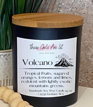 9 oz Glass Volcano Candle