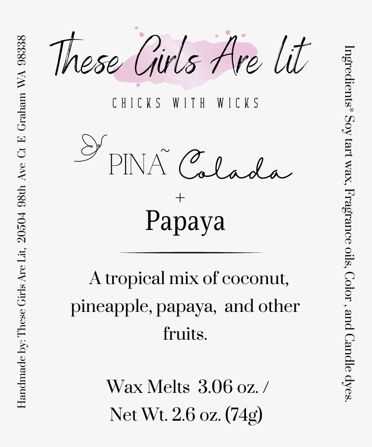 Pina Colada + Papaya Wax Melt