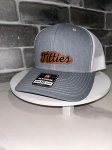 Titties Leather Patch Hat