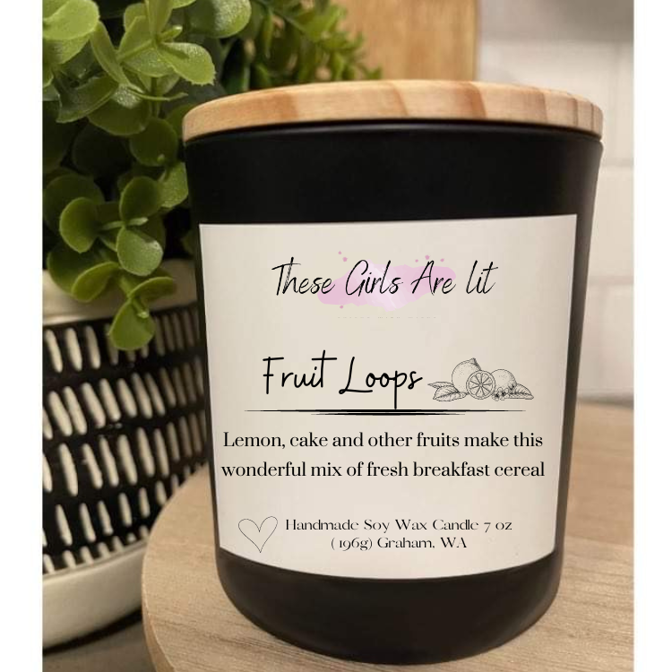 9 oz Glass Fruit Loops Candle