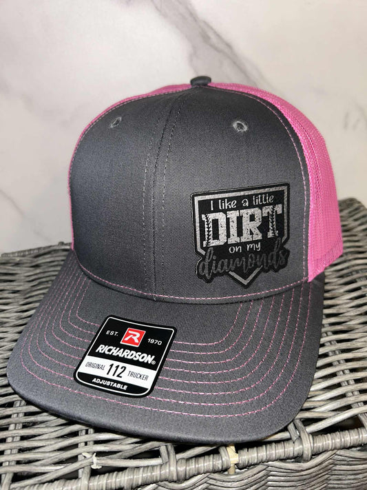 Gray/Hot Pink Adjustable Trucker Hat
