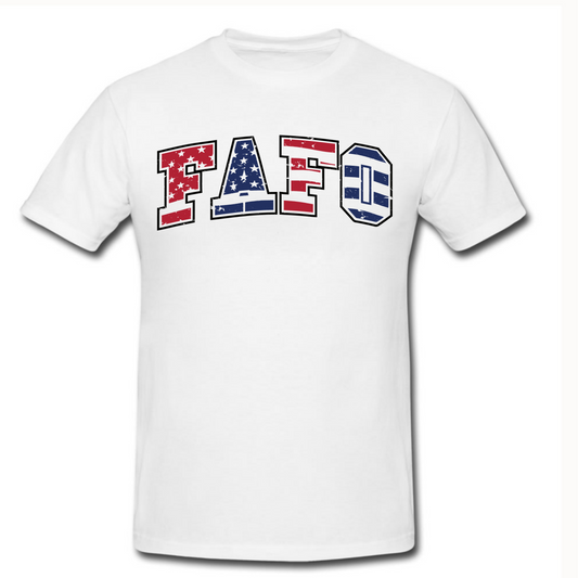 FAFO Colored Flag T Shirt