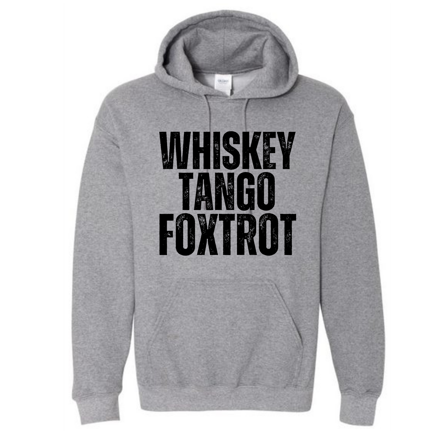 Whiskey Tango Foxtrot Long Sleeve Hooded Sweatshirt