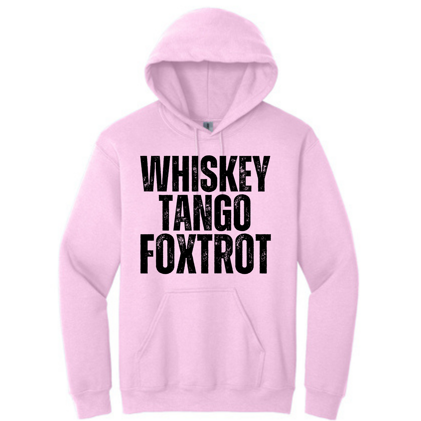 Whiskey Tango Foxtrot Long Sleeve Hooded Sweatshirt