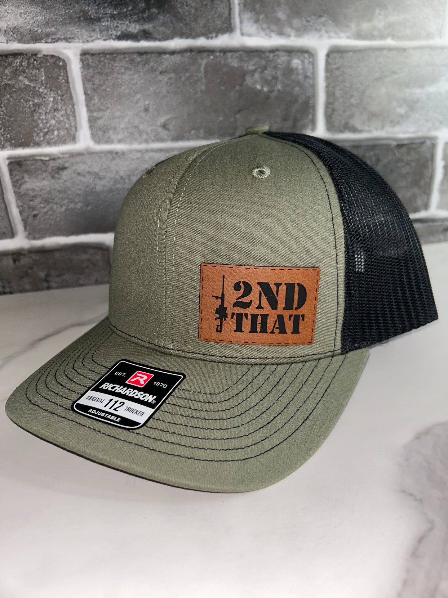 I 2nd That Leather Patch Hat