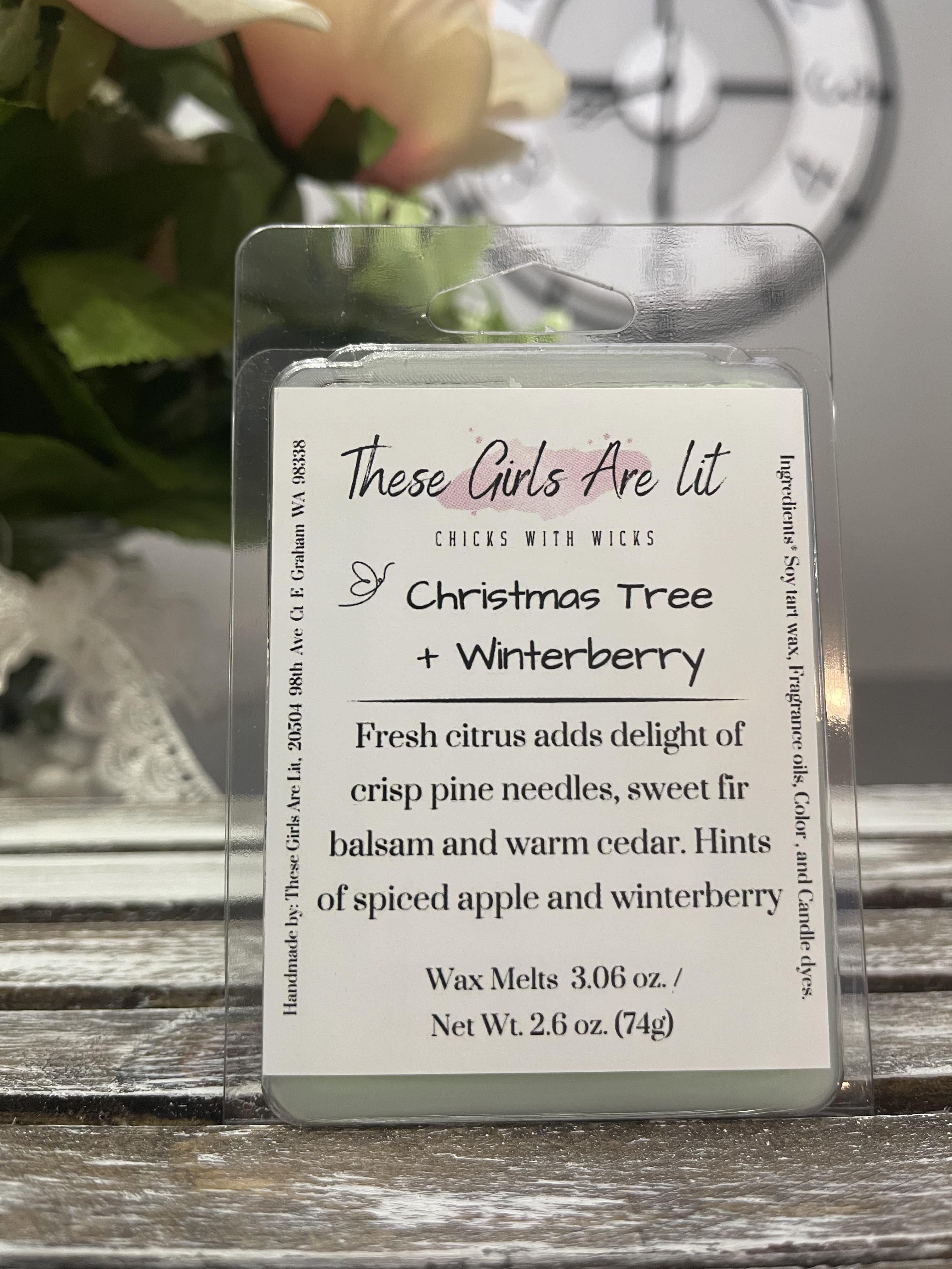 Christmas Tree + Winterberry Wax Melts – These Girls Are Lit