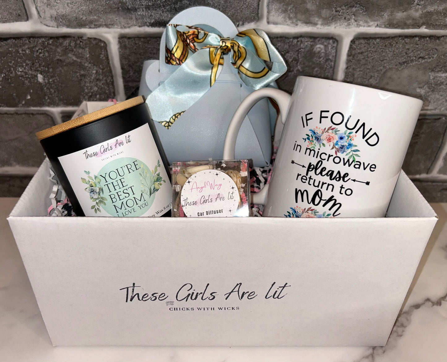 Mother's Day Blue Angel Wings Gift Box