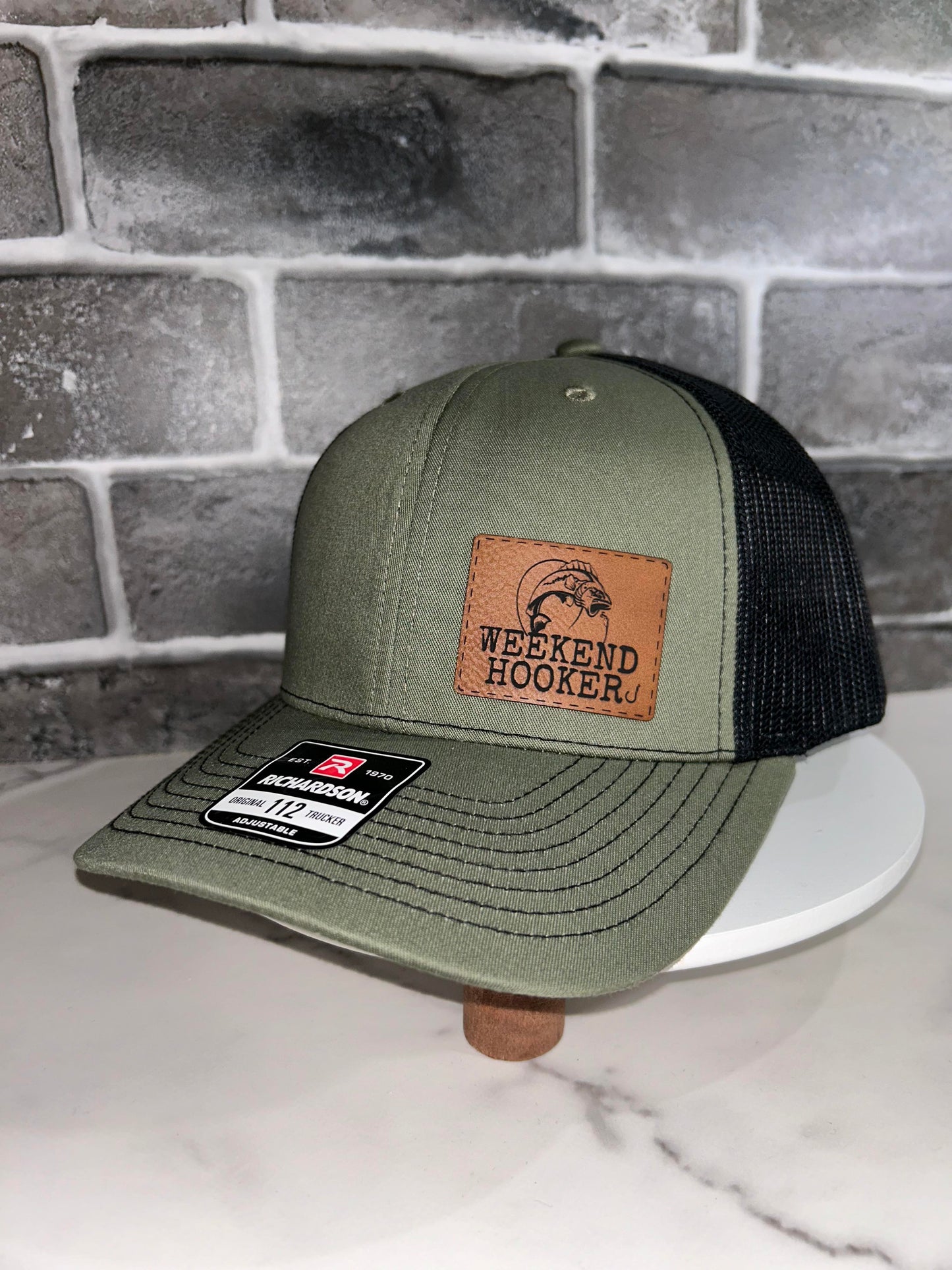 Weekend Hooker Leather Patch Hats