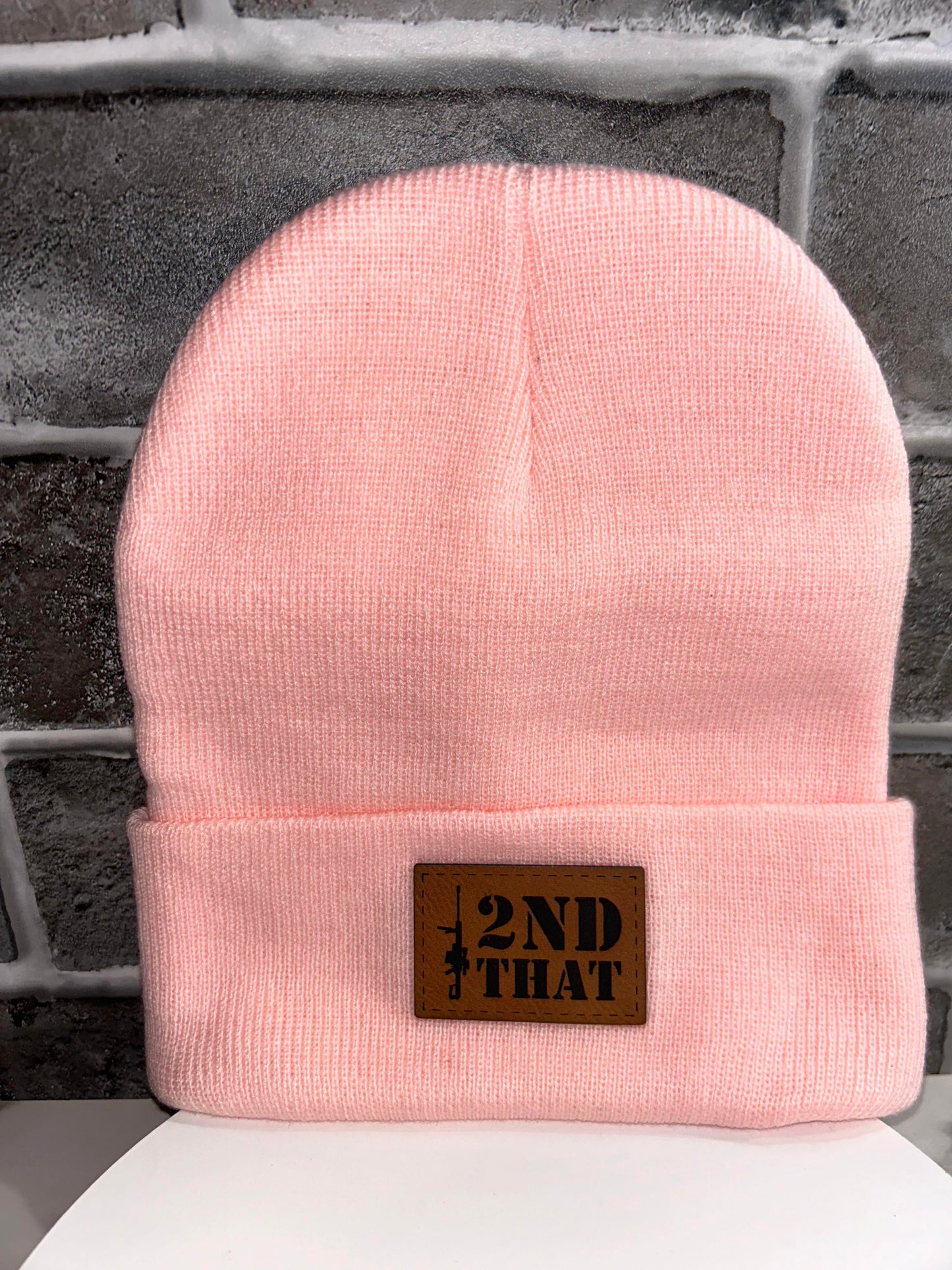 I 2nd That Leather Patch Beanie