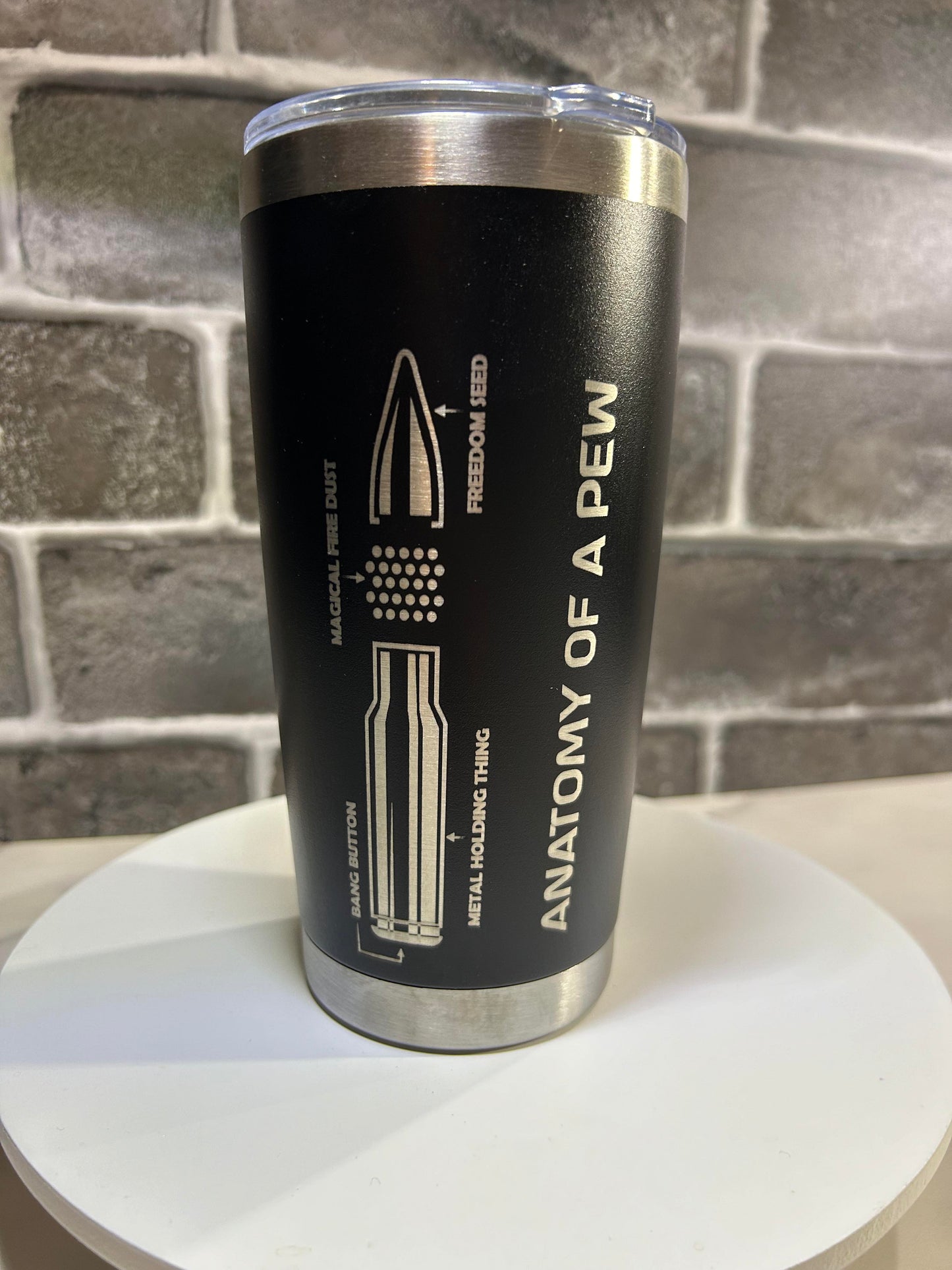 20 oz Anatomy Of A Pew Etched Tumbler