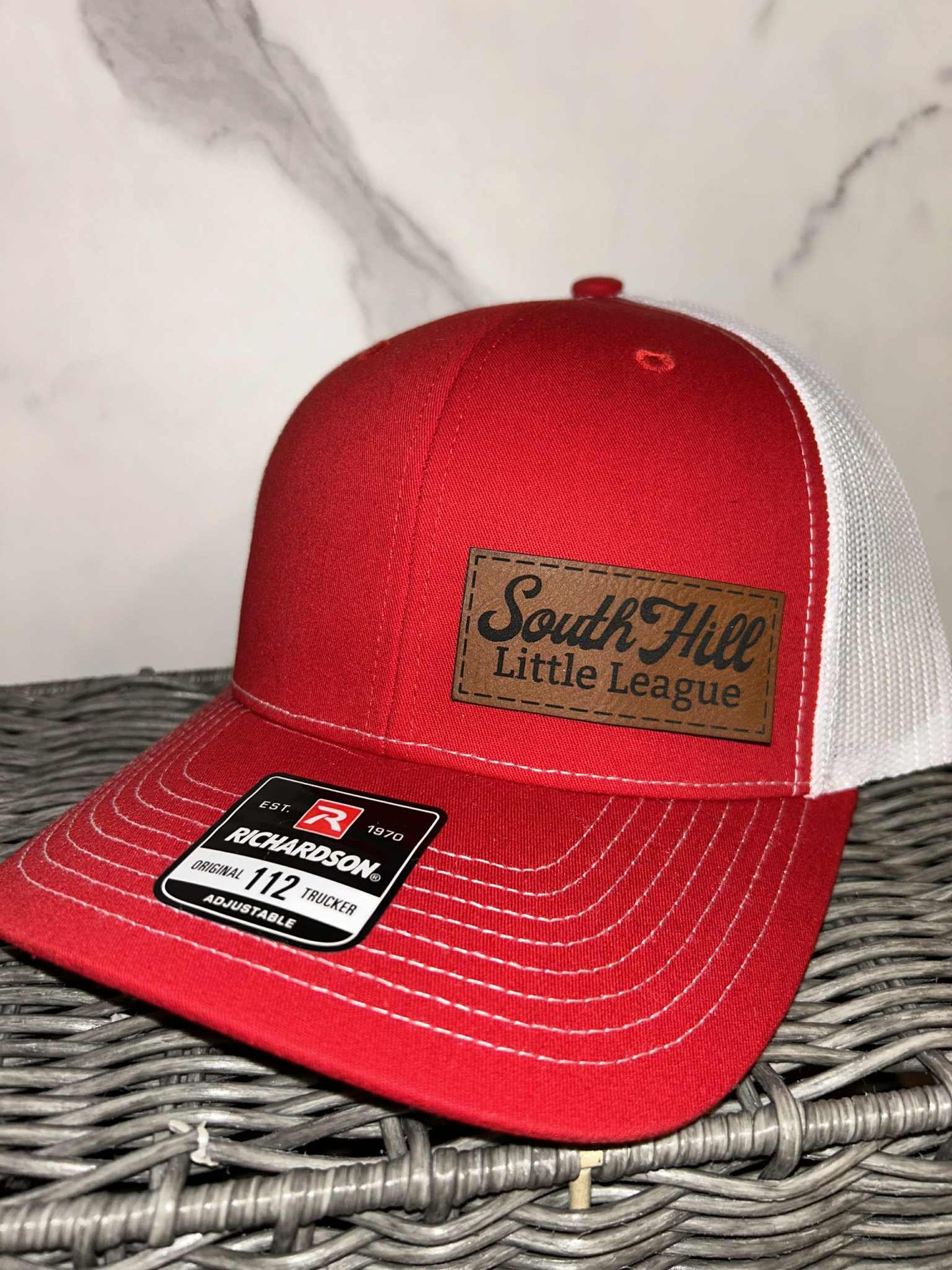 Red/White Adjustable Trucker Hat