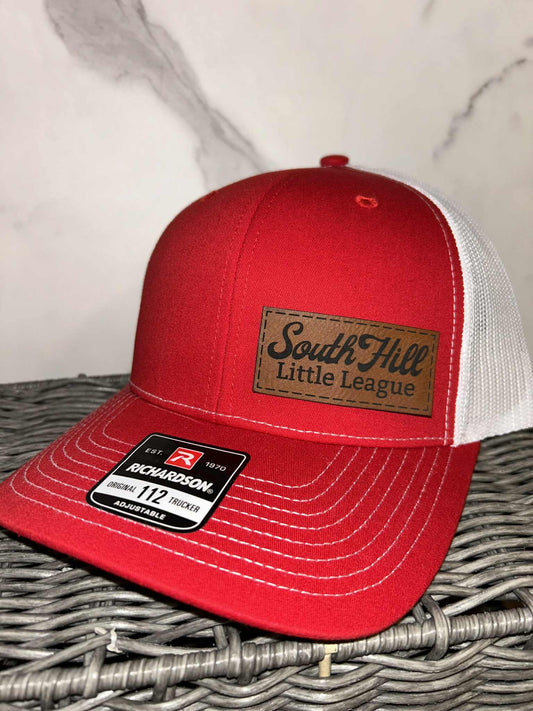 Red/White Adjustable Trucker Hat