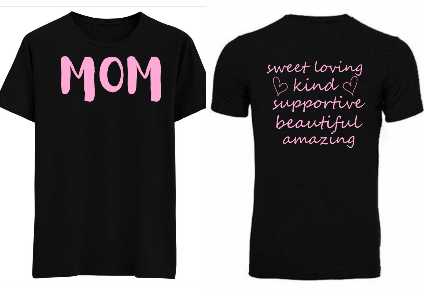 MOM Black and Pink T-Shirt