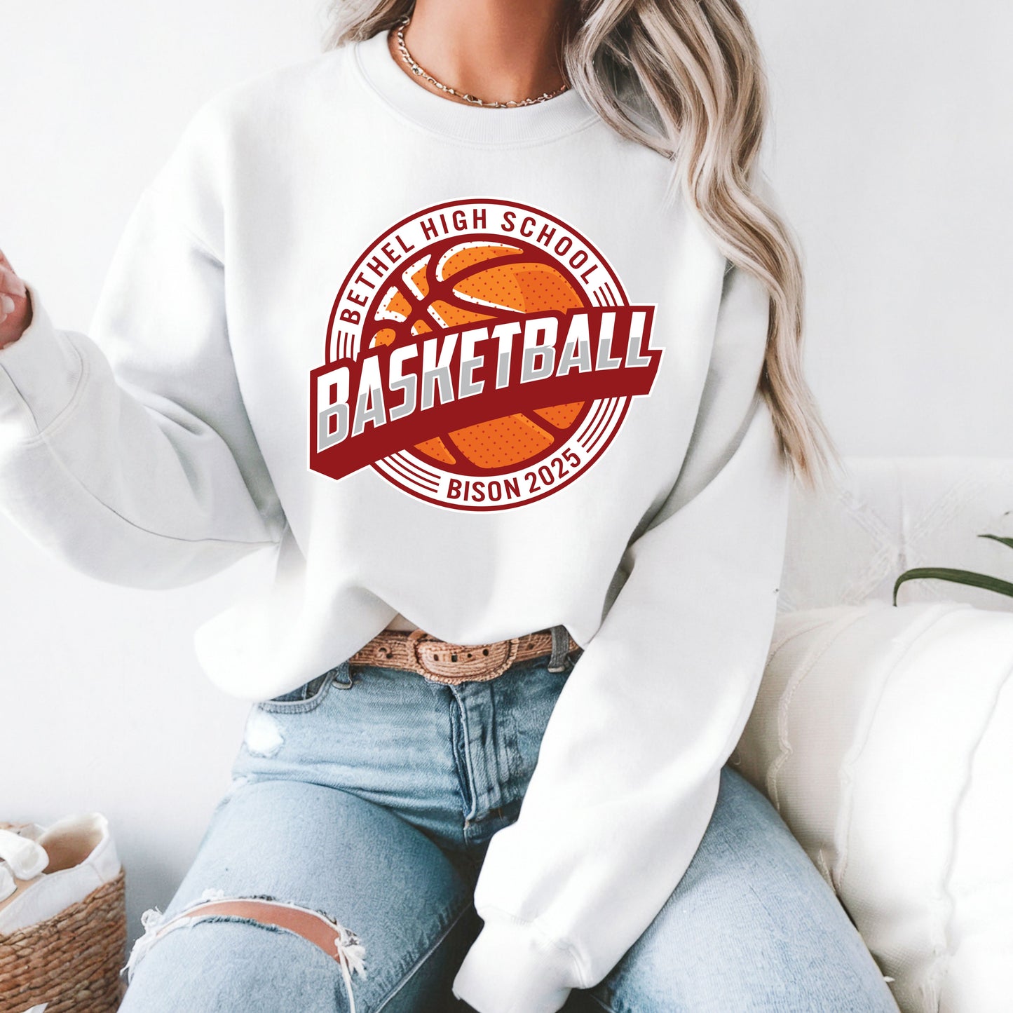 Retro BHS Basketball Tee, Crewneck Sweatshirt Or Hoodie