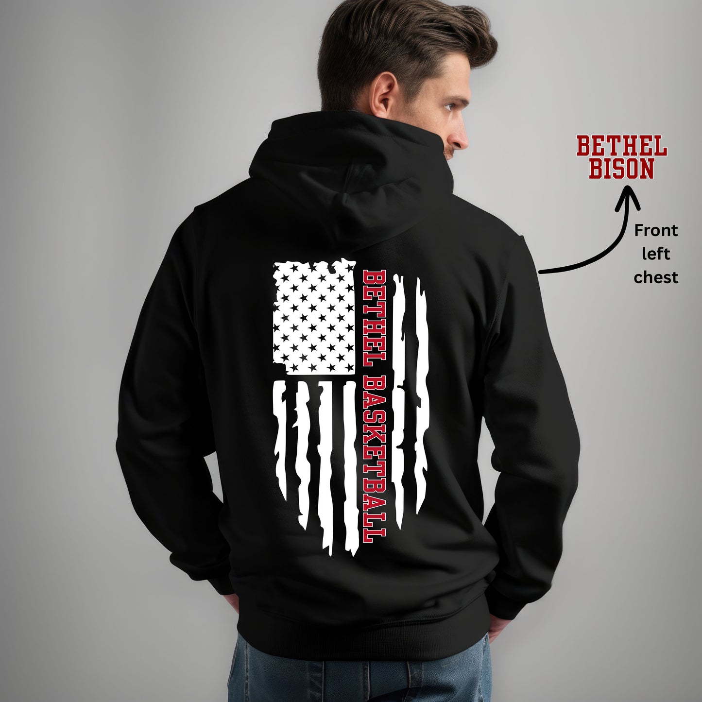 Bison Flag - Tee, Crewneck Sweatshirt Or Hoodie