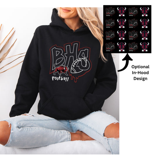 Bethel Football Drip Hoodie