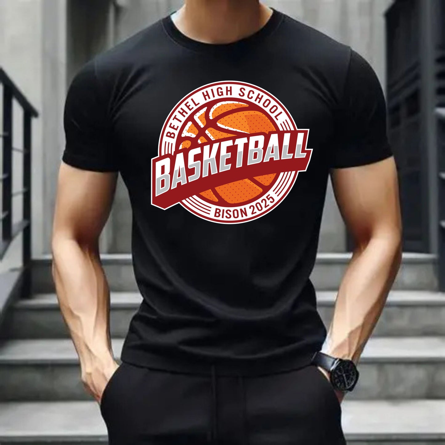Retro BHS Basketball Tee, Crewneck Sweatshirt Or Hoodie