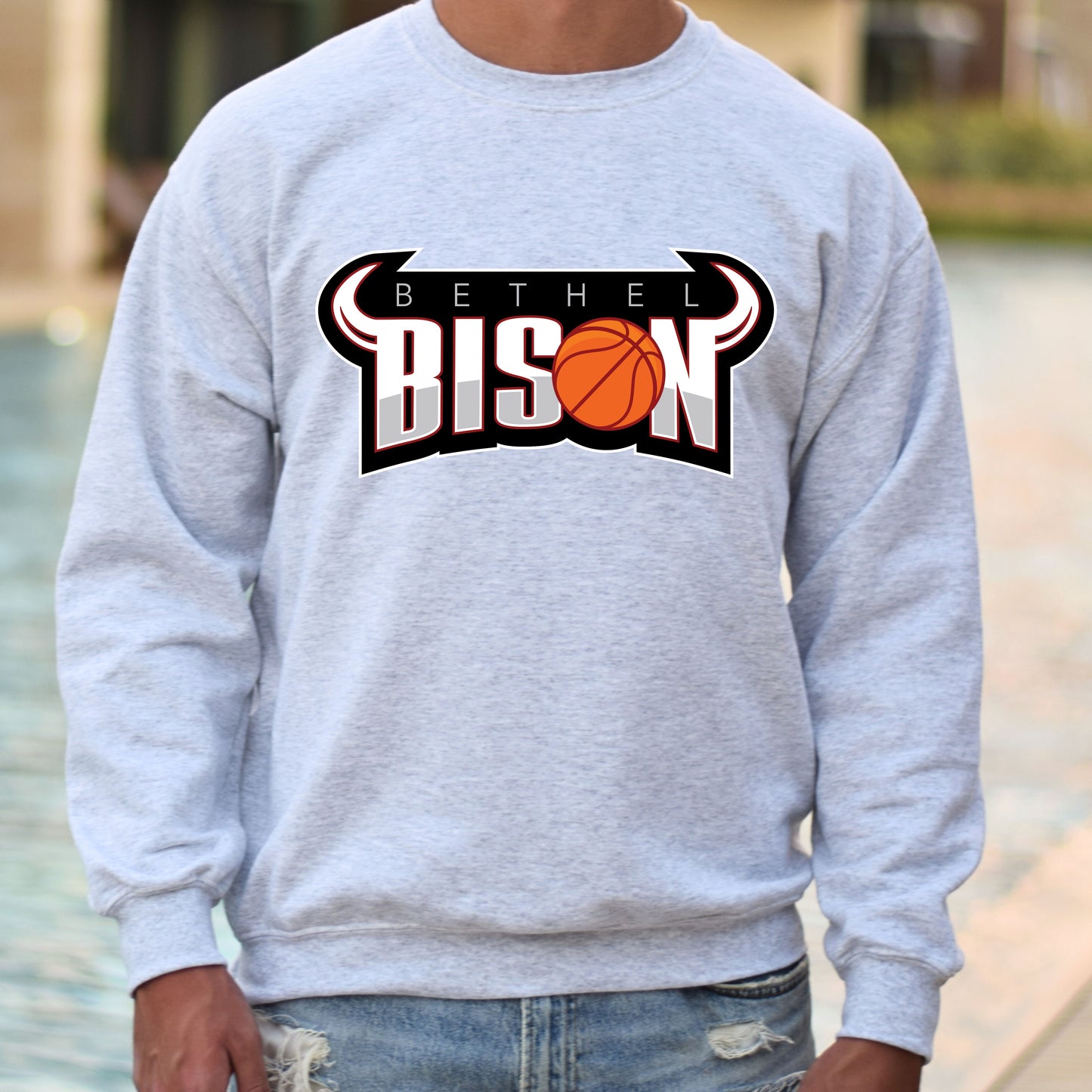 Bison Logo Tee, Crewneck Sweatshirt or Hoodie