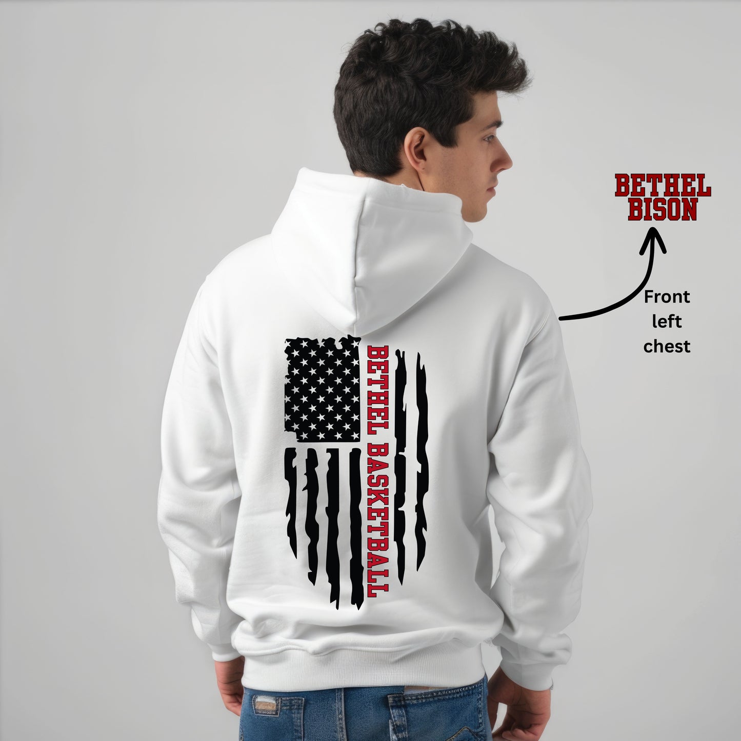 Bison Flag - Tee, Crewneck Sweatshirt Or Hoodie