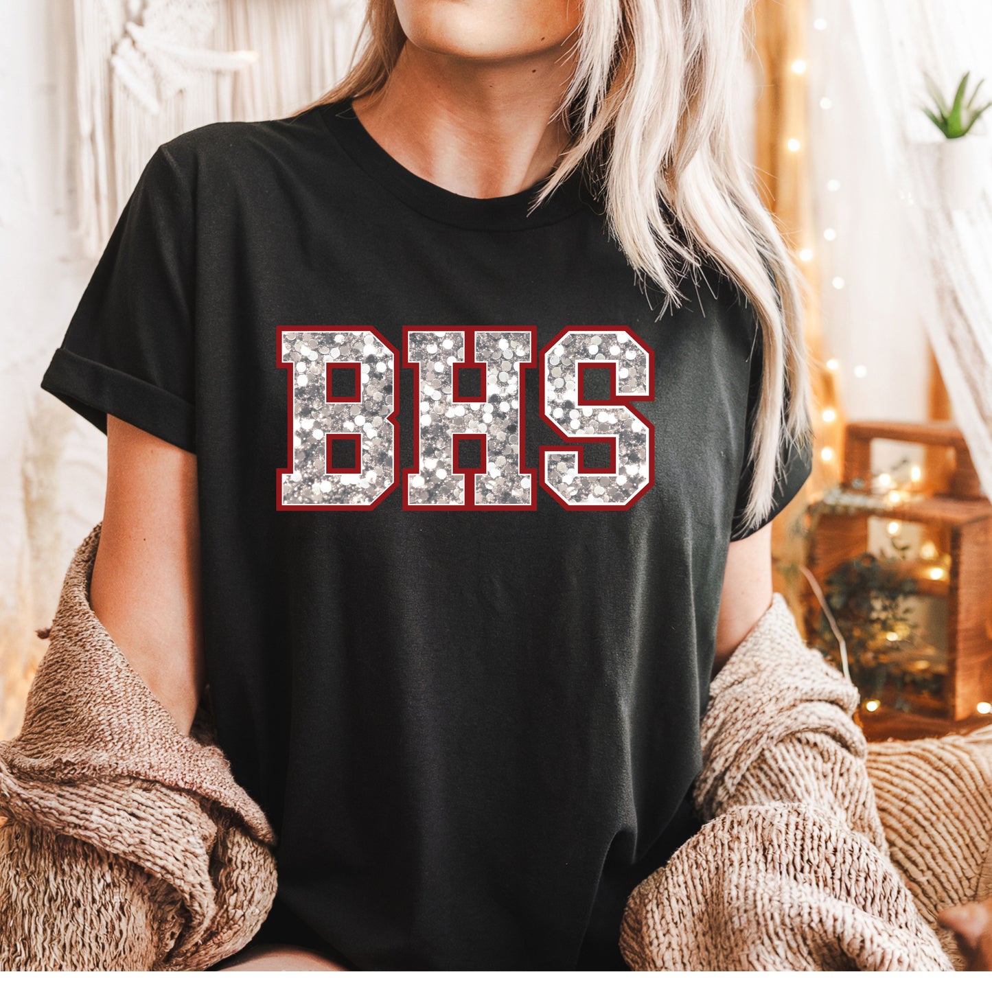 Glitter BHS Tee, Crewneck Sweatshirt Or Hoodie