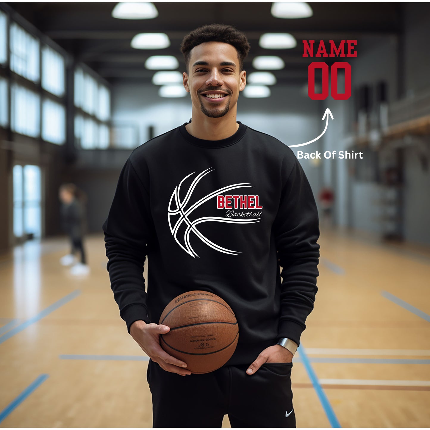 Bethel Basketball -Tee, Crewneck Sweatshirt Or Hoodie