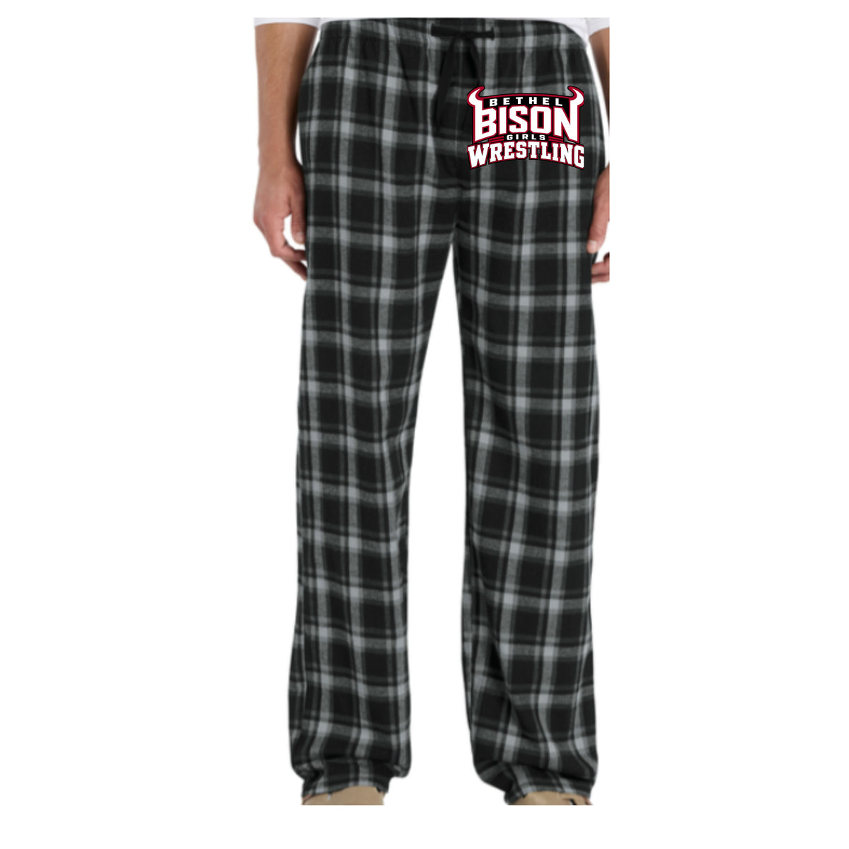 Bison Wrestling Pajama Pants (Unisex Adult Sizing)