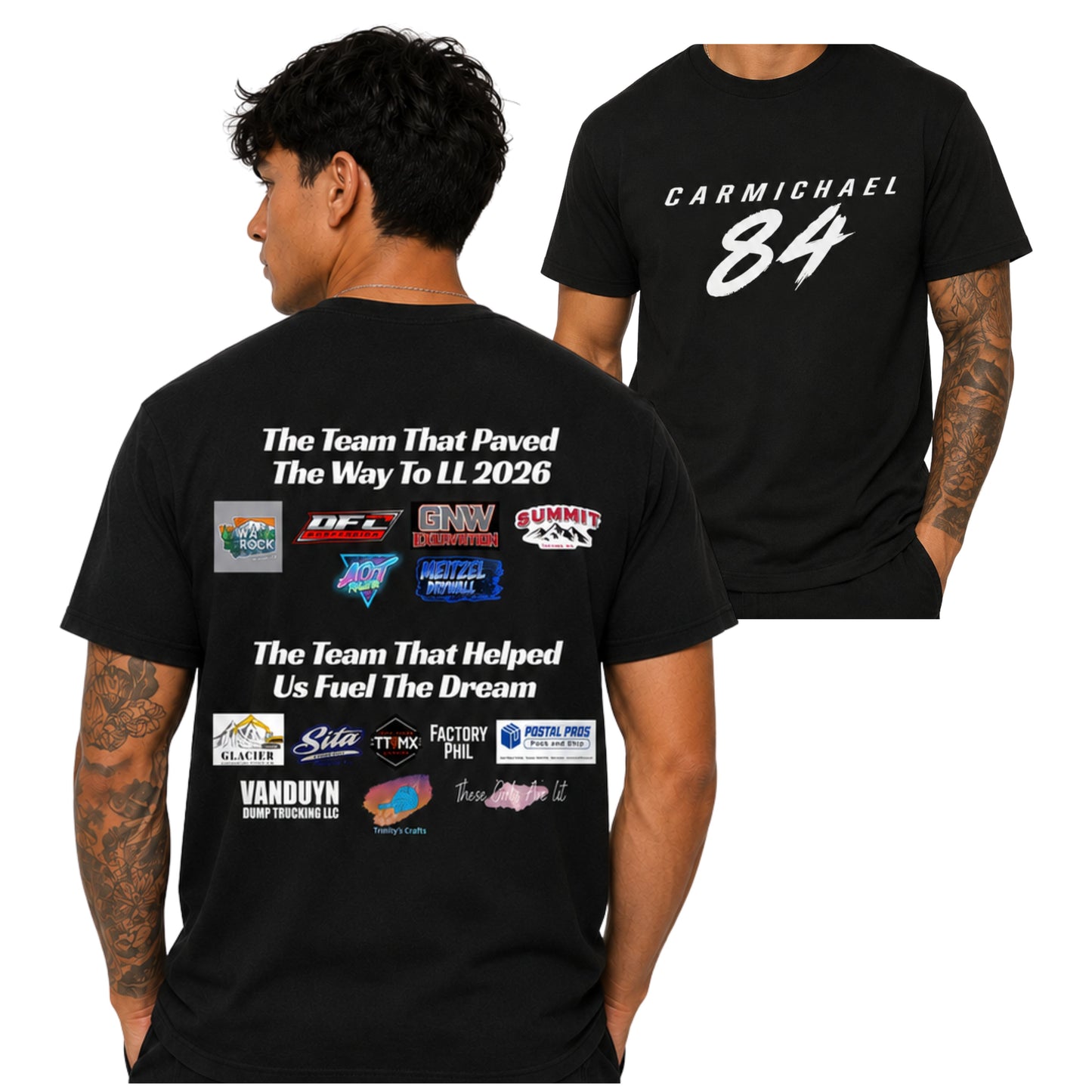 CARMICHAEL FUNDRAISER SPONSOR SHIRT