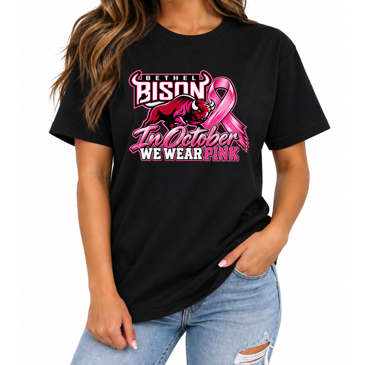 Bethel Bison- In October We Wear Pink