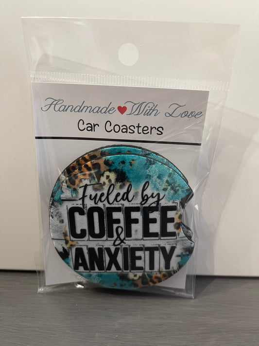 Car Coasters Fueled By Coffee & Anxiety