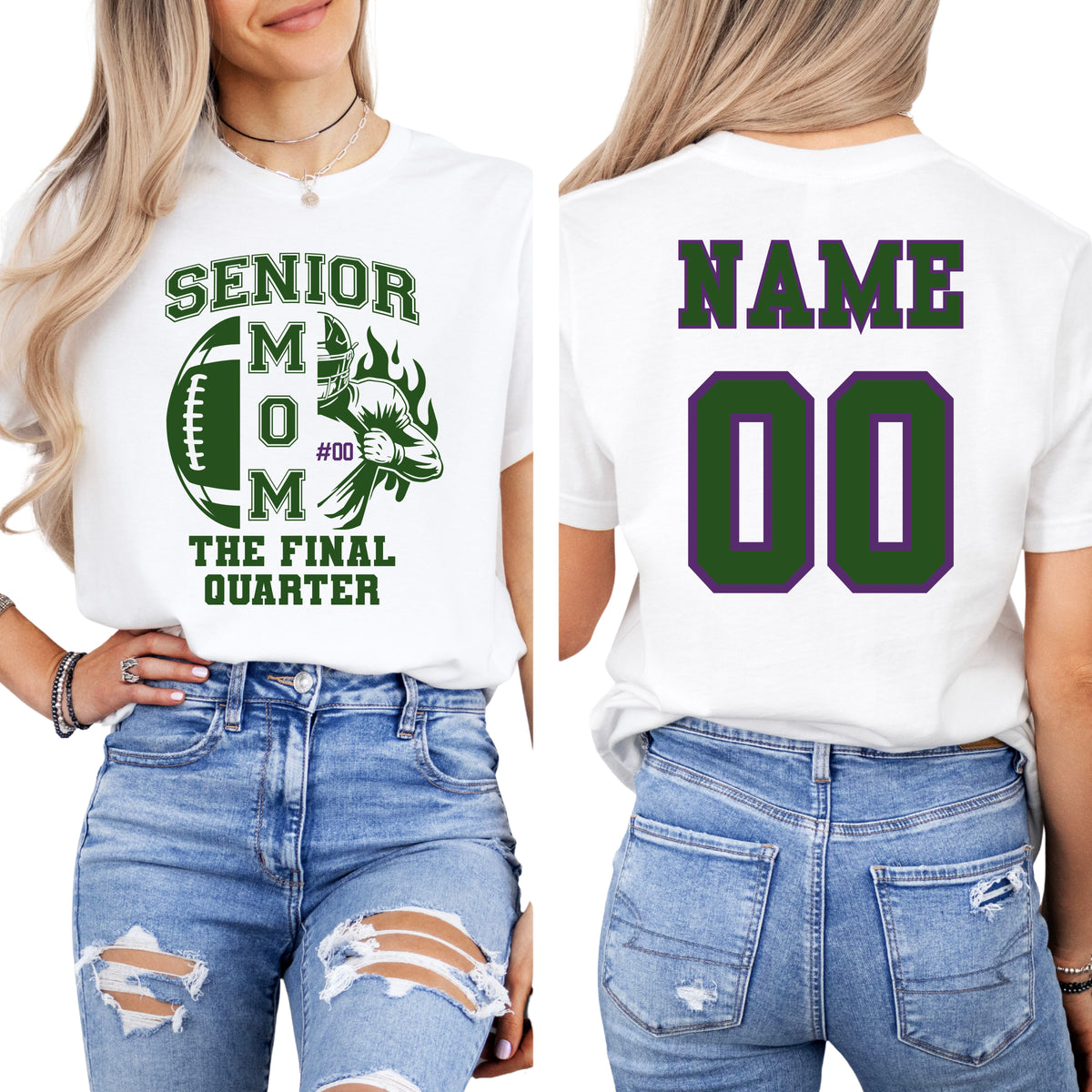 Proud Senior Mom-(includes custom name/number)