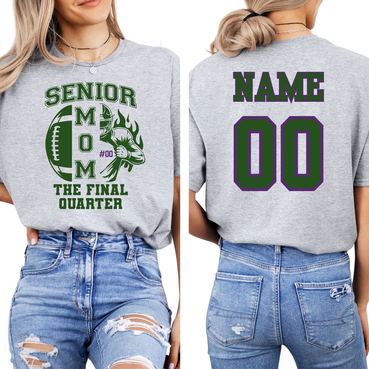 Proud Senior Mom-(includes custom name/number)