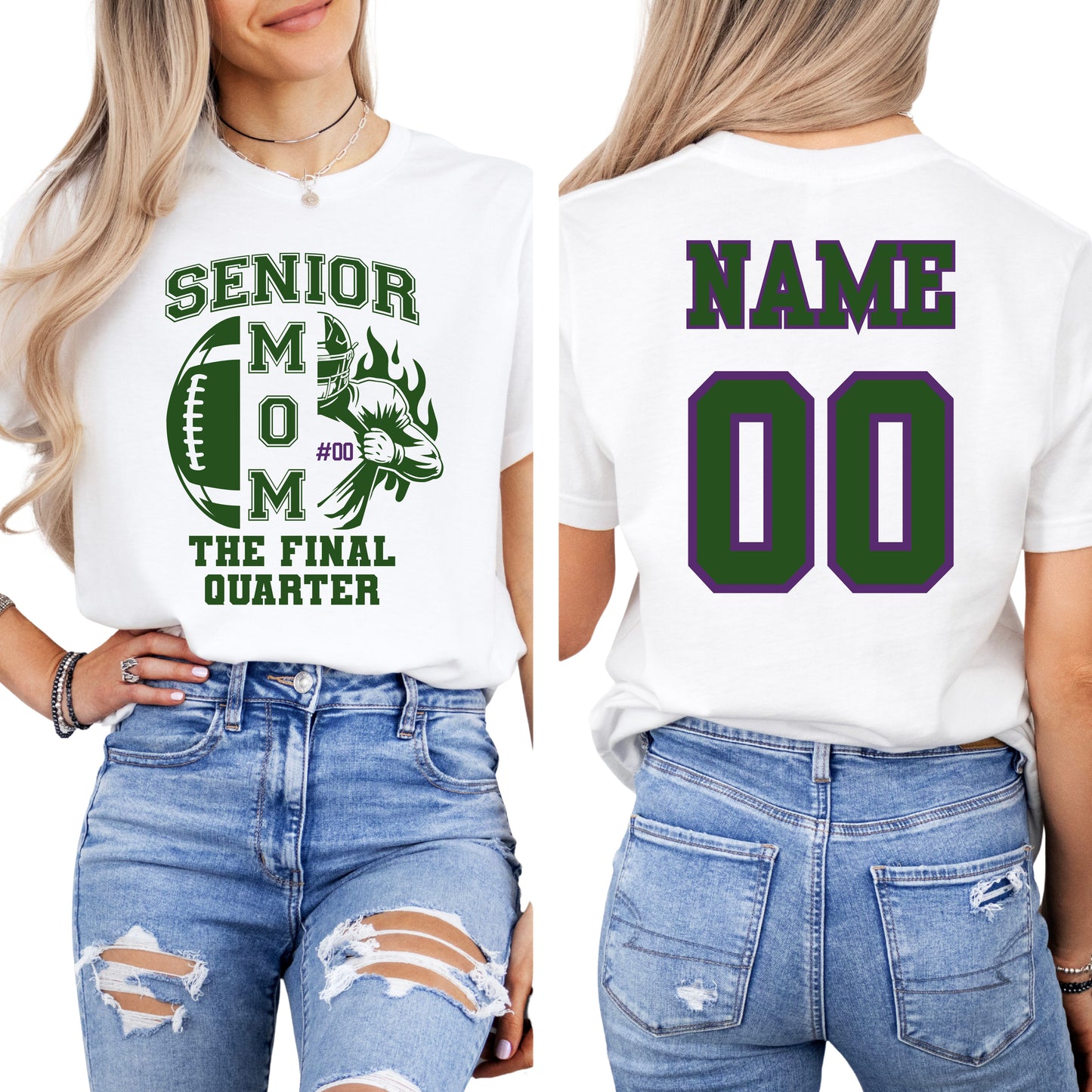 Proud Senior Mom-(includes custom name/number)