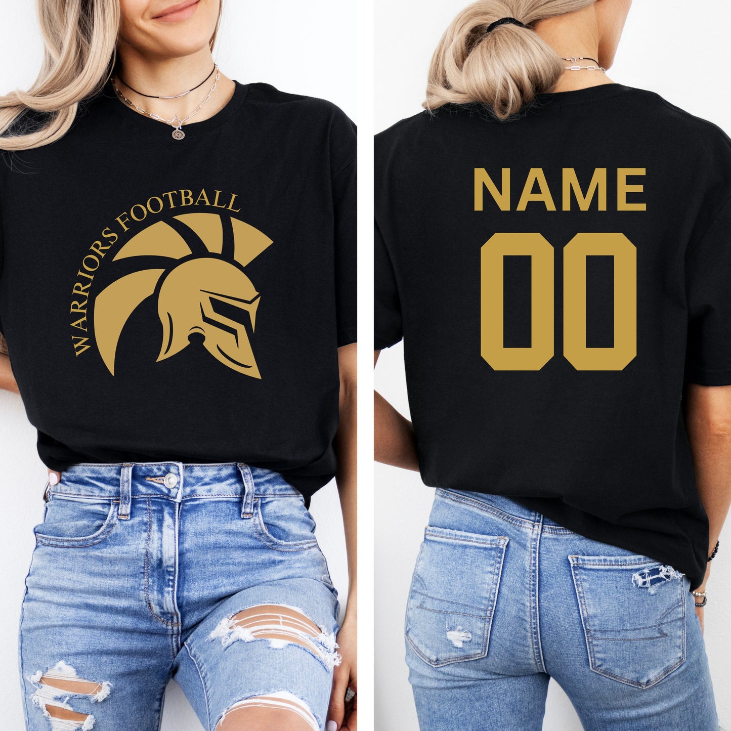 WARRIORS FOOTBALL GOLD