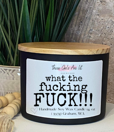 14 oz Glass Butt Naked Candle
