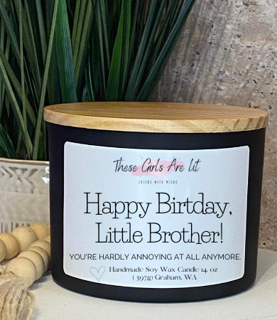 14 oz Glass Tobacco Candle