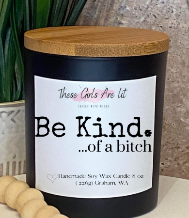 8 oz Glass French Vanilla Latte' Candle