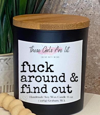 8 oz Glass French Vanilla Latte' Candle