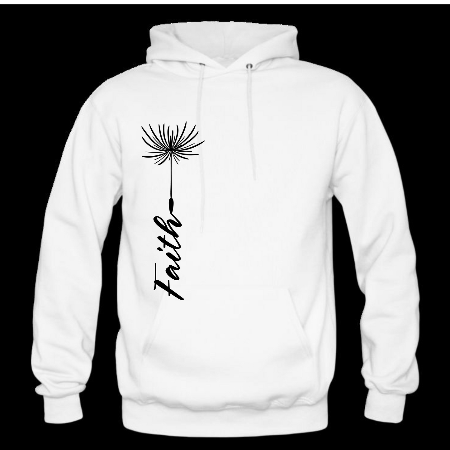 Faith Dandelion Long Sleeve Hooded Sweatshirt